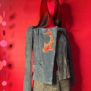 Mango Leather Jacket: Rebel Chic Upcycled Leather Piece